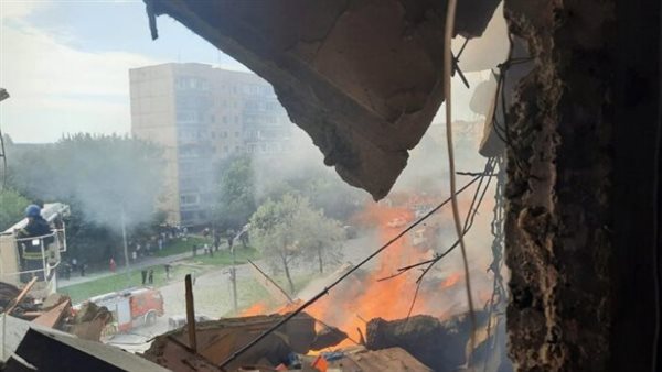 آثار قصف بمدينة كريفي