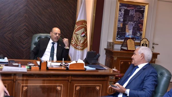 وزير العمل يلتقي