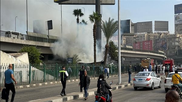 حريق موقف عبدالمنعم