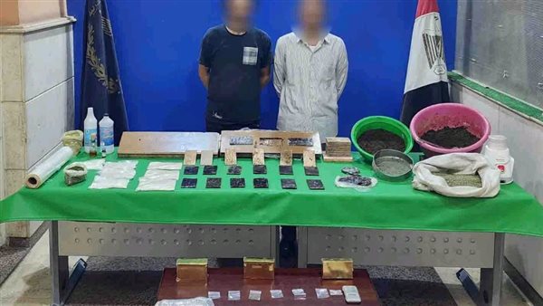 المتهمين والمضبوطات