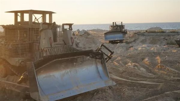 الجرافات في غزة 