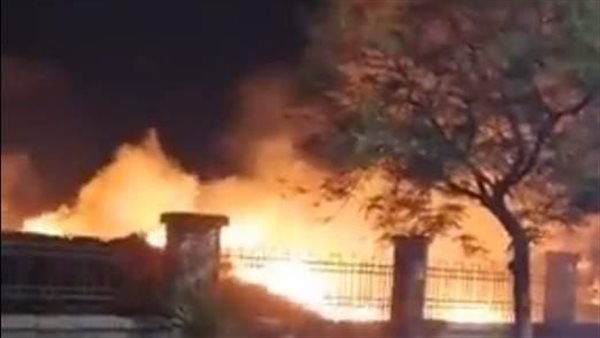 حريق محدود جنوب معبد