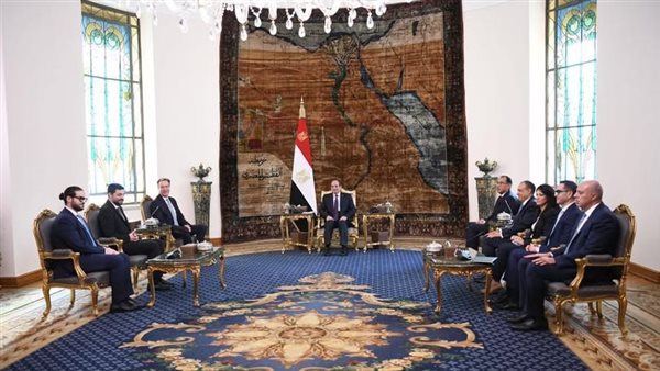 الرئيس السيسي يستقبل