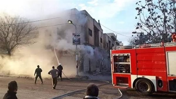 حريق بمحل حلاقة