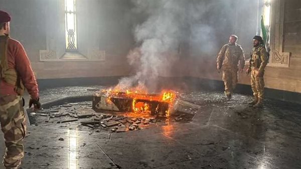 حرق يلتهم ضريح حافظ