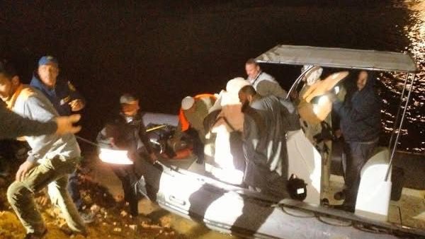 لحظة إنقاذ اللانش