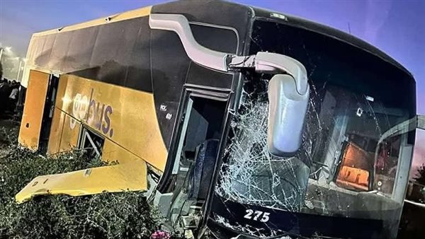 حادث إنقلاب أتوبيس