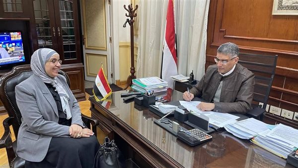 محافظ الجيزة والدكتورة