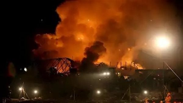 انفجار مخزن ذخيرة