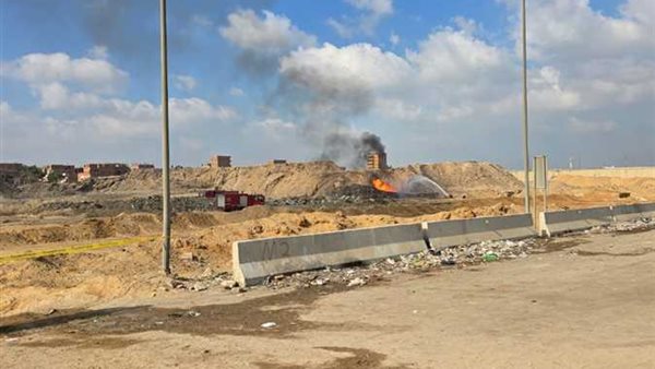 حادث كسر خط نقل البوتاجاز