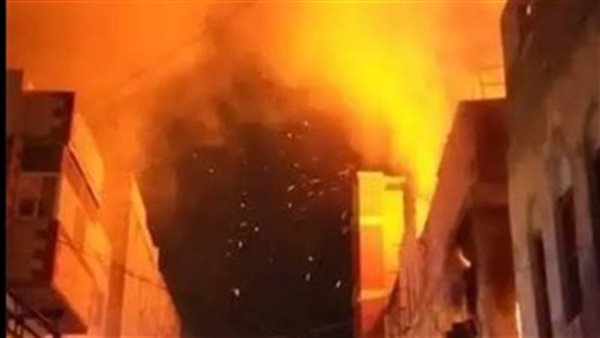 حريق منشأة ناصر _