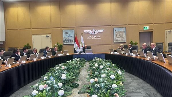 وزير الطيران يلتقي