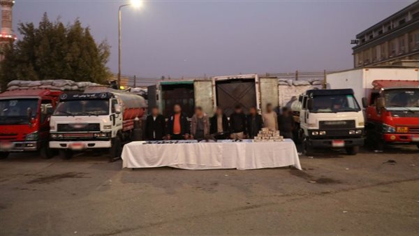 المتهمين والمضبوطات