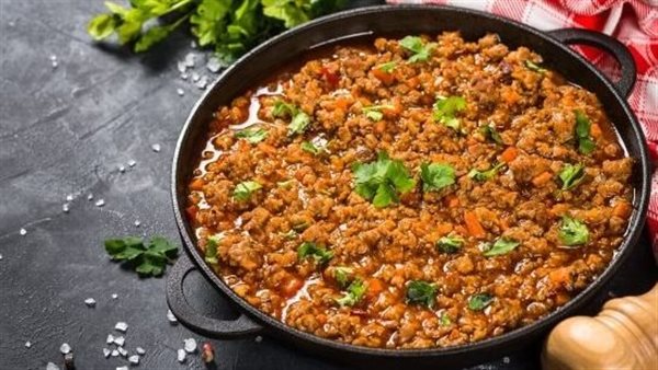 اللحم المفروم 