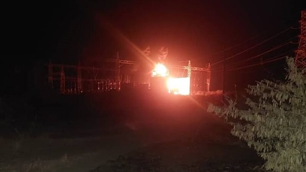  قصف لمحطة كهرباء