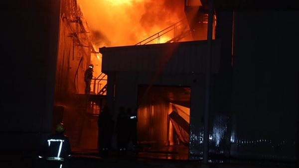  حريق ثلاجات خضار