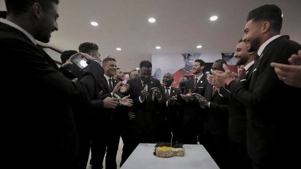 احتفال لاعبى الاهلي