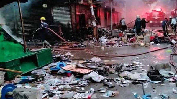 جانب من الحريق