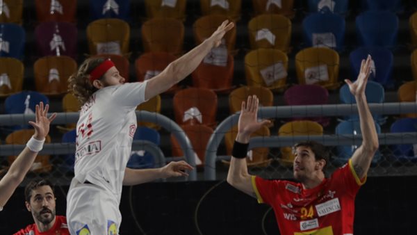 جانب من مباراة الدنمارك