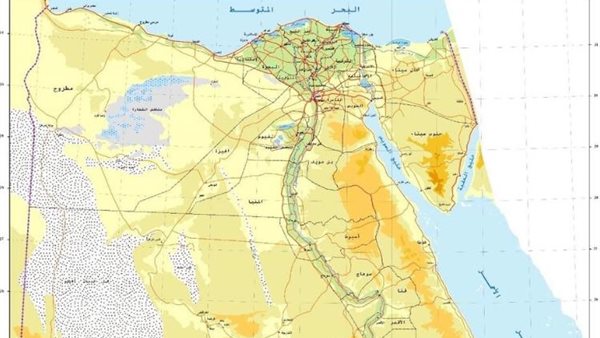 خريطة جمهورية مصر