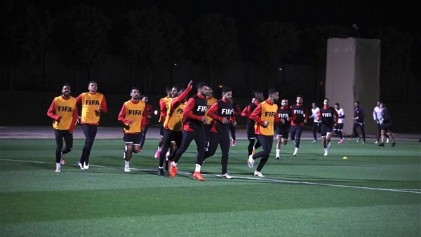 جانب من تدريبات الأهلي