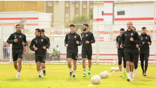 جانب من تدريبات الزمالك