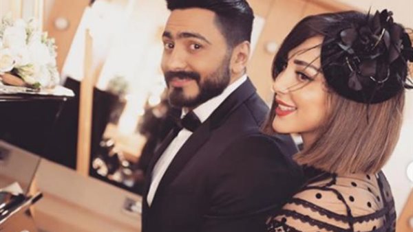 تامر حسني وبسمة 