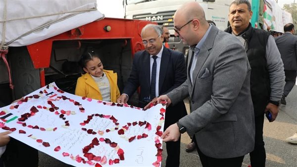 انطلاق قافلة إغاثية