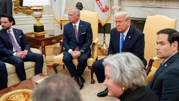 ملك الأردن مع ترامب