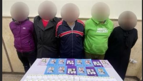 المتهمين والمضبوطات