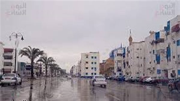  تساقط الأمطار  ببورسعيد
