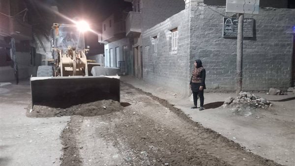 رصف الطرق بأسيوط