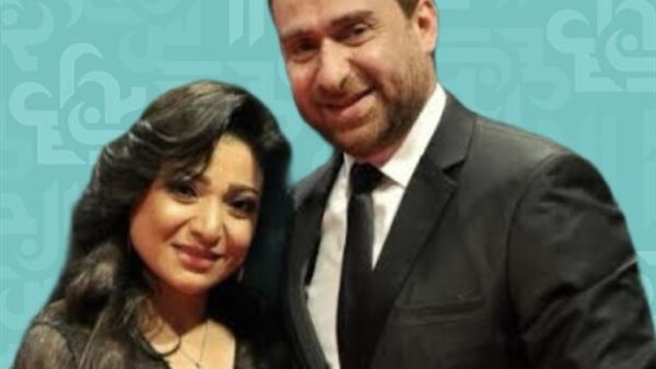 نضال الشافعي وزوجته