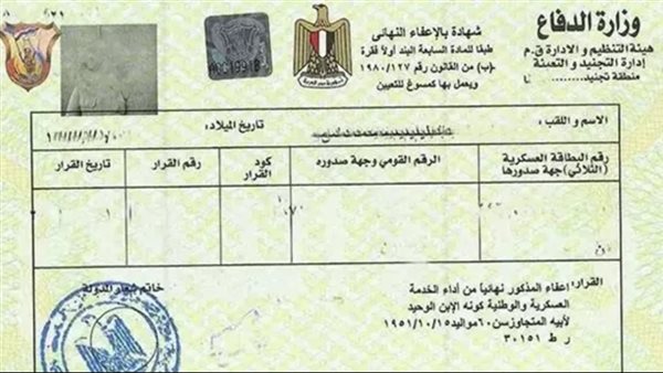 شهادة الإعفاء من