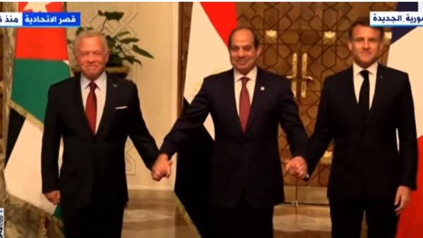 قادة مصر وفرنسا والأردن