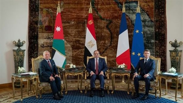 قادة مصر وفرنسا والأردن