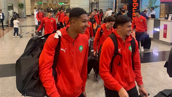 وصول منتخب المغرب