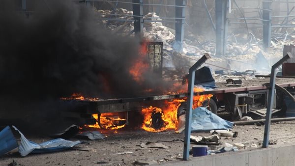 حريق ميناء الشهيد