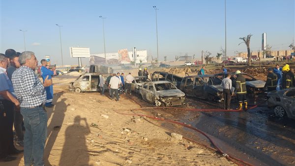  حريق خط غاز طريق