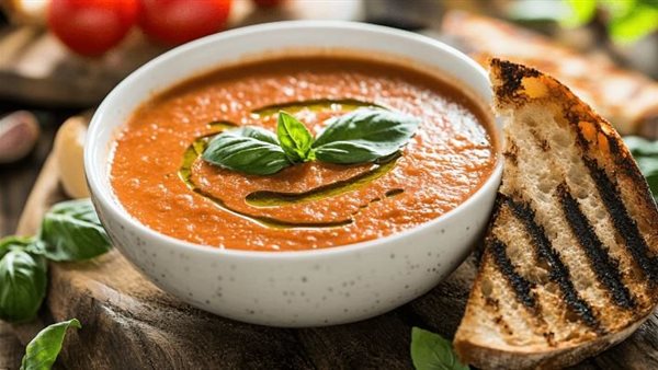 طريقة شوربة الطماطم