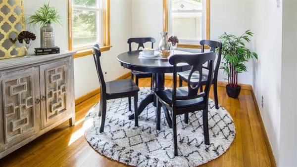 سجادة السفرة الدائرية