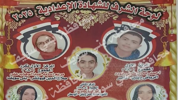 أوائل الشهادة الإعدادية