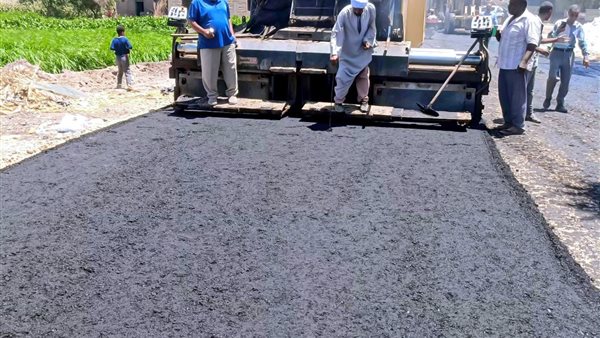 بدء أعمال الرصف 