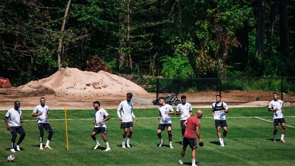 جانب من مران الأهلي