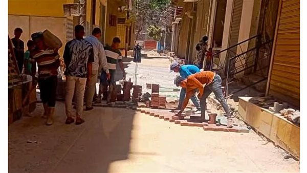 استمرار أعمال الرصف