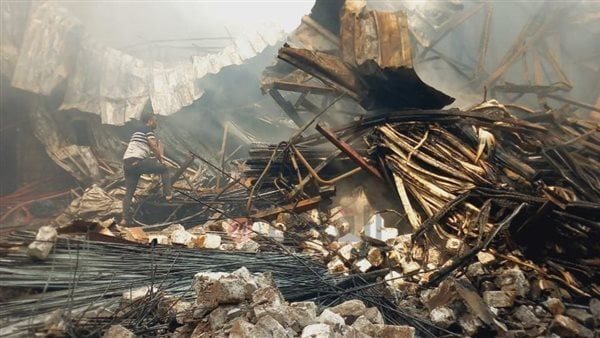  حريق مخزن دهانات