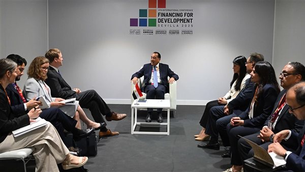 مدبولي خلال اللقاء