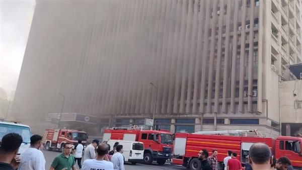 حريق سنترال رمسيس