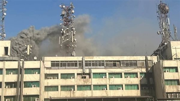 حريق مبنى سنترال