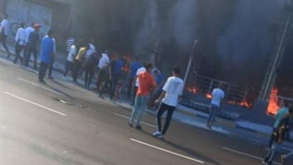  حريق هائل بمطعم